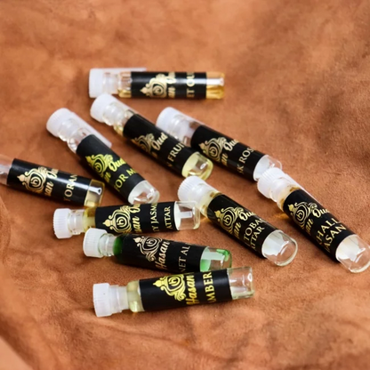 Hasan Oud Premium Attar Sample Set of 10 Powerful Long Lasting Attar Oils
