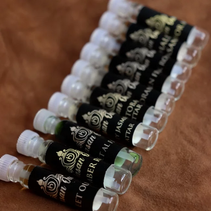 Hasan Oud Premium Attar Sample Set of 10 Powerful Long Lasting Attar Oils
