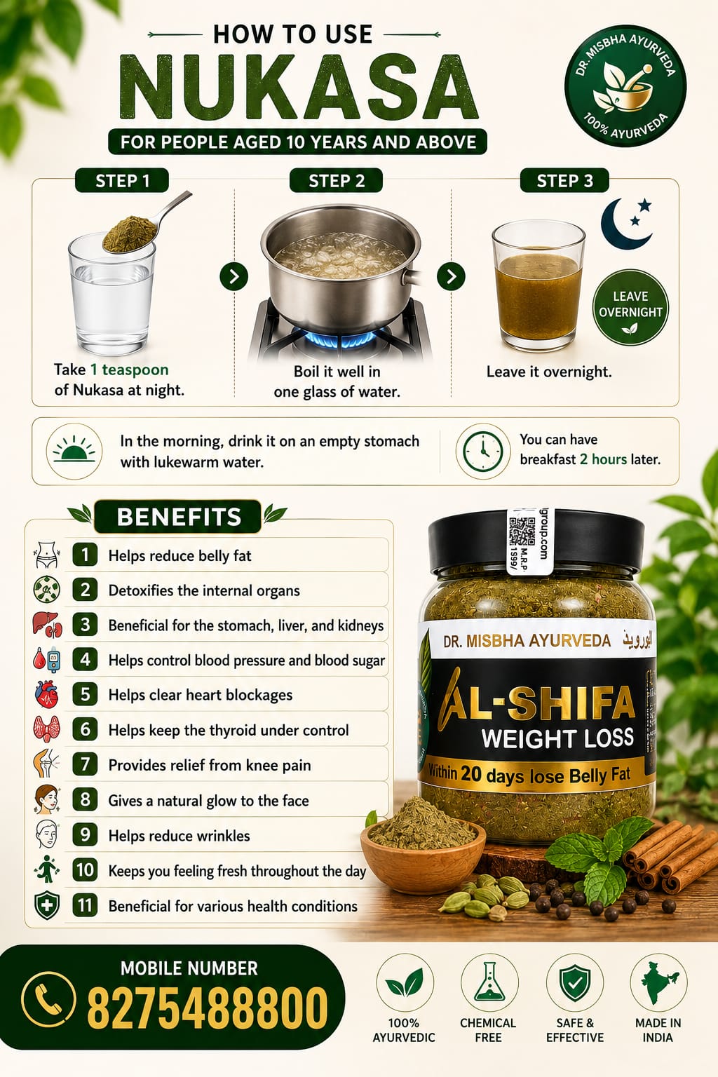 AL Shifa Weight loss Powder